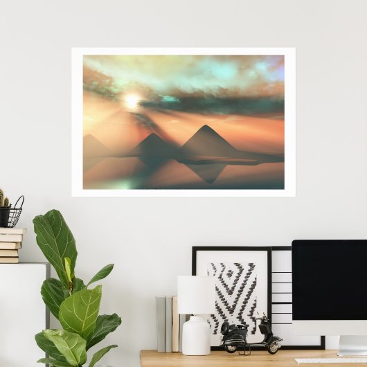 POSTER LE LONG DE L'IMPRESSION DE NILE (Bureau à domicile)