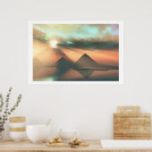 POSTER LE LONG DE L'IMPRESSION DE NILE (Cuisine)