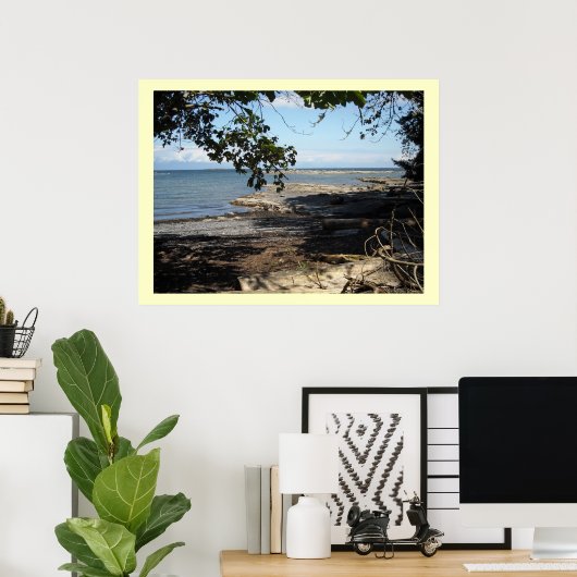 Poster Le long de l'océan (Bureau à domicile)