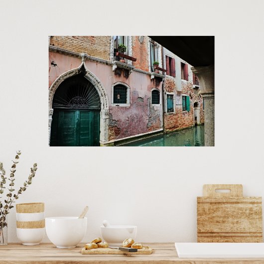 Poster Le long des canaux de Venise (Cuisine)