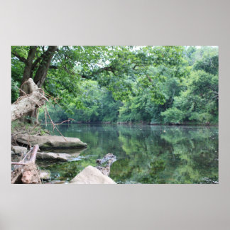 Poster Le long des rivières et des rochers