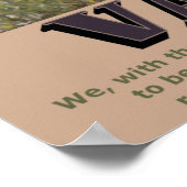 Poster Le long du chemin rocheux (valeur) (Coin)