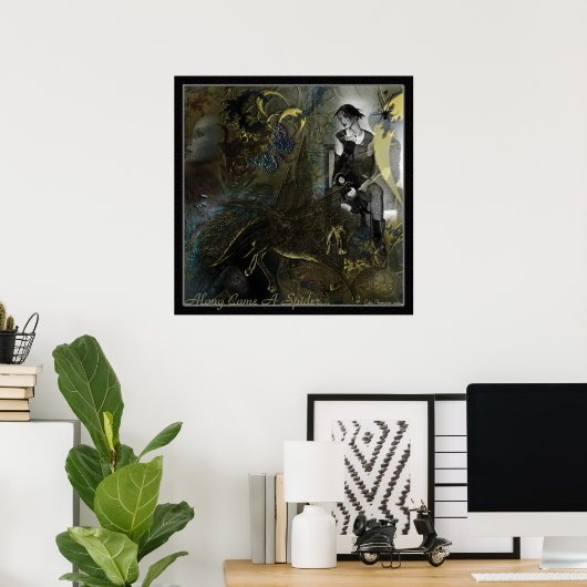 Poster Le Long Est Araignée... (Bureau à domicile)
