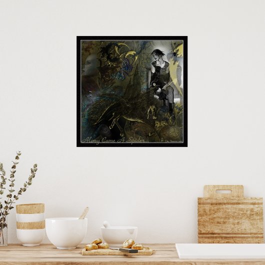 Poster Le Long Est Araignée... (Cuisine)