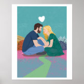 Poster Le long voyage du respect, Illustration numérique (Devant)