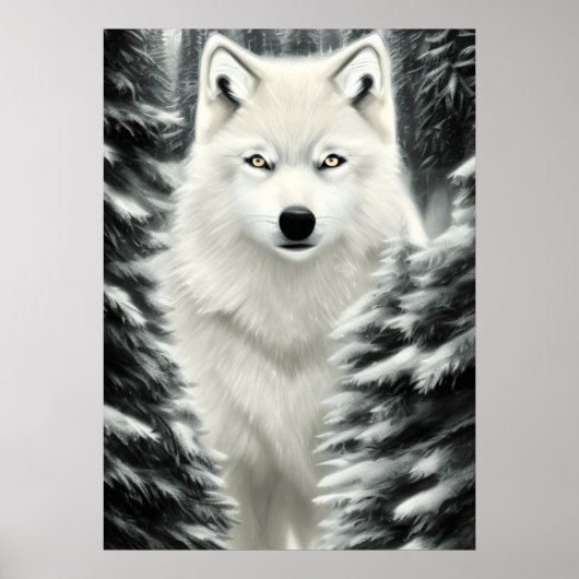 Poster Le loup blanc (Devant)