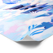 Poster Le loup dans la neige (Coin)