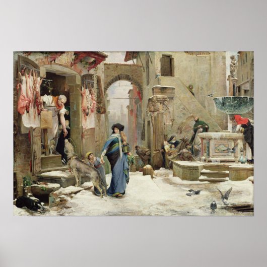 Poster Le loup de Gubbio, 1877 (Devant)