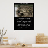 Poster Le loup INTEGRITY avec ses dents (Cuisine)