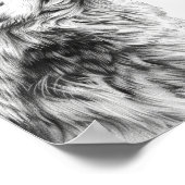 Poster Le loup majestueux en vedette sur l'affiche Sky Sk (Coin)