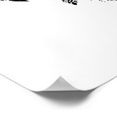 Poster Le loup monochrome (Coin)