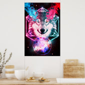 Poster Le loup mystique de l'espace (Cuisine)