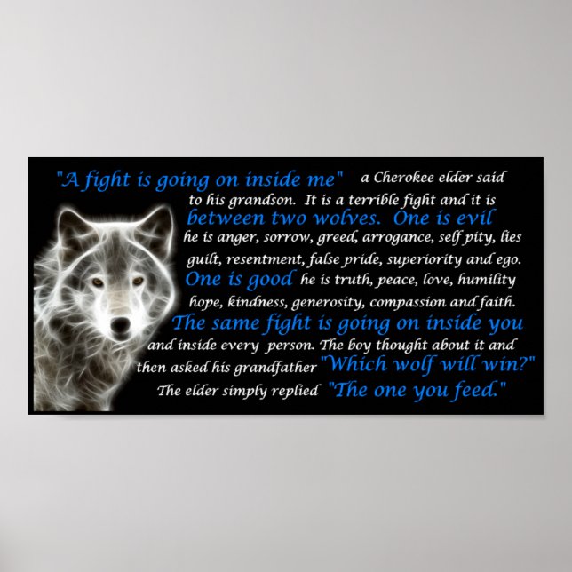 Poster Le loup que vous nourrissez (Devant)
