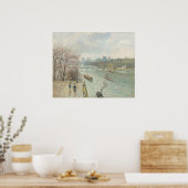 Poster Le Louvre, après-midi - Camille Pissarro Art (Cuisine)