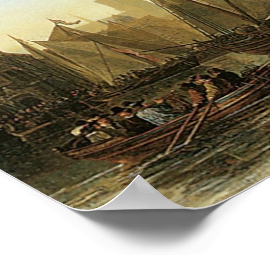 Poster Le Maas à Dordrecht; 1650 (Coin)