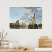 Poster Le Maas à Dordrecht par Aelbert Cuyp (Cuisine)