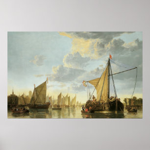 Poster Le Maas chez Dordrecht ; 1650