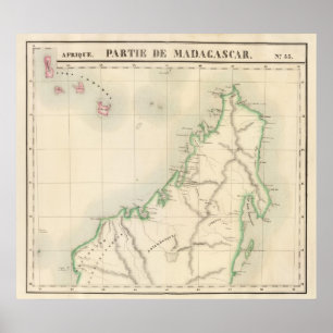 Poster Le Madagascar Afrique 55