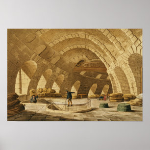 Poster Le magasin de blé, Rue de Viarmes