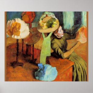 Poster Le magasin de la friterie par Edgar Degas