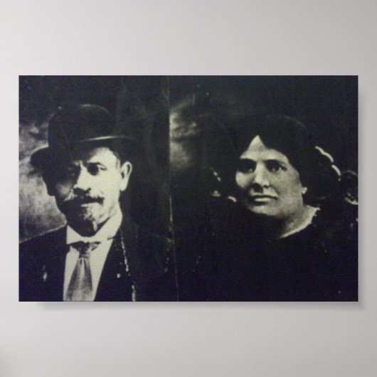 Poster Le maître de poste et sa femme. (Devant)