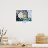 Poster Le Manneport, Arc Rocheux à l'ouest d'Etretat Mone (Cuisine)