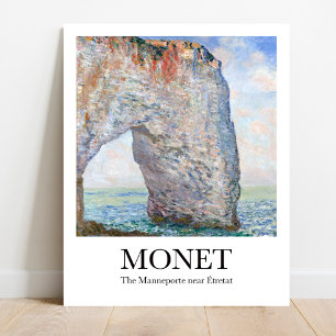 Poster Le Manneporte près d'Étretat par Claude Monet