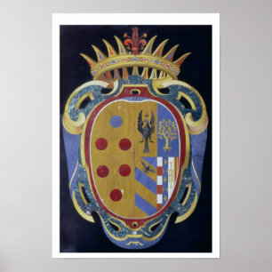Poster Le manteau de Medici-Lorena des bras, c.1638 (dur