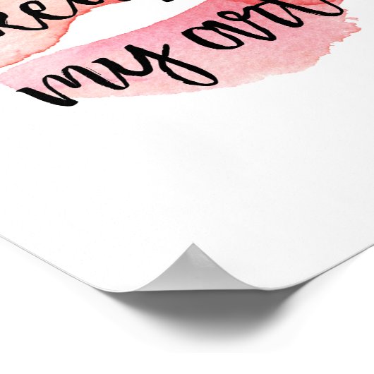 Poster Le maquillage est mon art (Coin)