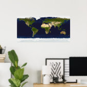 Poster Le marbre bleu (Bureau à domicile)