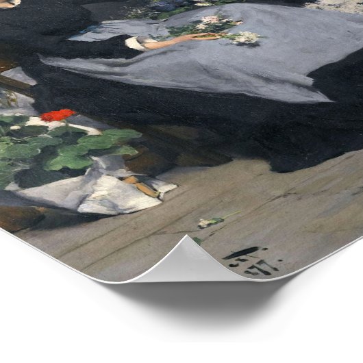 Poster Le marchand de fleurs | Victor Gabriel Gilbert (Coin)