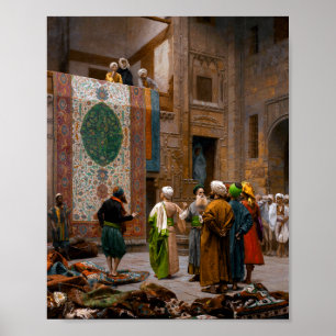 Poster Le marchand de tapis Jean-Léon Gérôme