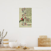 Poster Le marchand, détail de fac-similé (Cuisine)