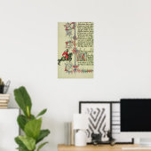 Poster Le marchand, détail de fac-similé (Bureau à domicile)