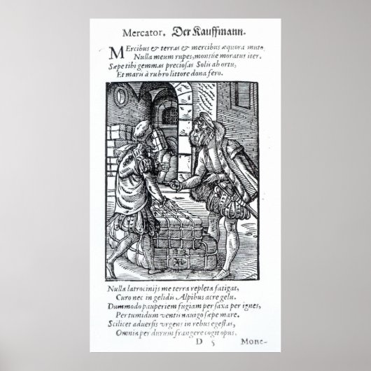 Poster Le marchand, publié par Hartman Schopper (Devant)