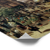 Poster Le marché aux fleurs, 1832 (Coin)