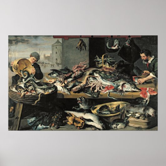 Poster Le Marché Aux Poissons (Devant)