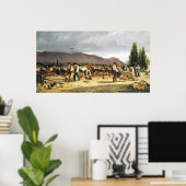 Poster Le marché aux porcs, 1875 (Bureau à domicile)