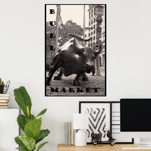 POSTER LE MARCHÉ DE BULL, (Bureau à domicile)