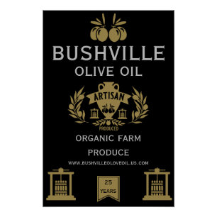 Poster Le marché de l'huile d'olive