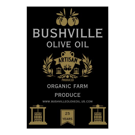 Poster Le marché de l'huile d'olive (Devant)