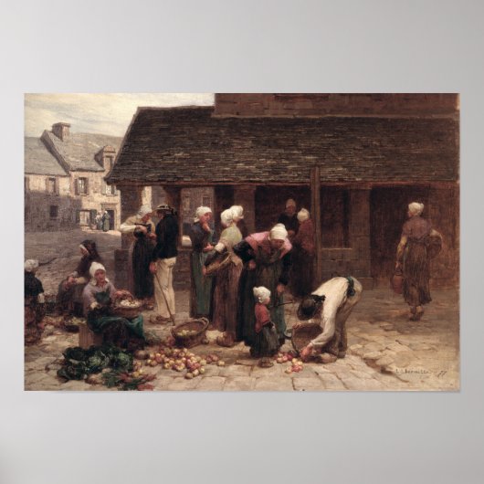 Poster Le Marché de Ploudalmezeau (Devant)