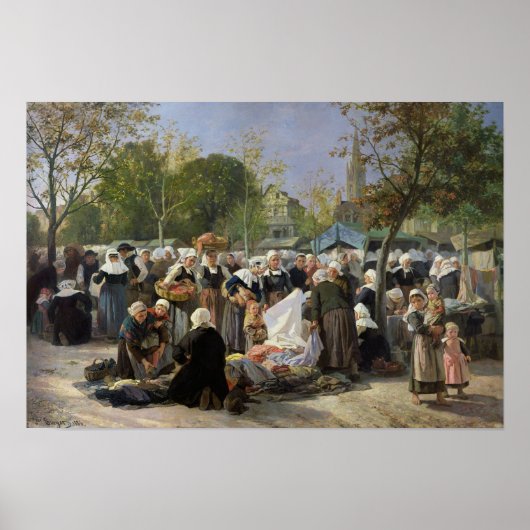 Poster Le marché matériel (Devant)