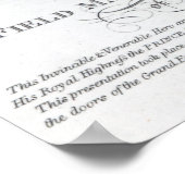 Poster Le maréchal Prince Blucher de Wahlstadt (Coin)