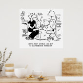 Poster Le mari dort pour économiser l'énergie (Cuisine)