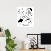Poster Le mari pourrait se blesser avec l'ouvre-bouteille (Bureau à domicile)