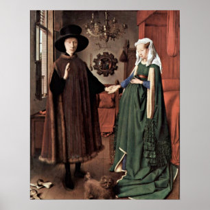 Poster Le Mariage Arnolfini par Jan van Eyck