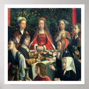 Poster Le mariage chez Cana, détail de la jeune mariée et