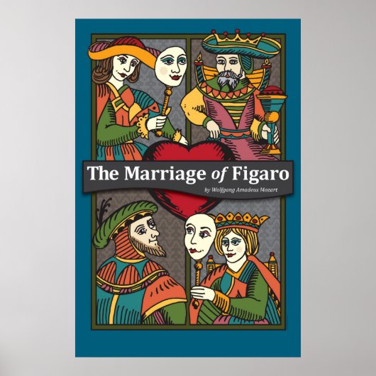 Poster Le mariage de Figaro, Opéra (Devant)