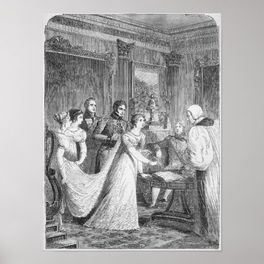 Poster Le mariage de la princesse Charlotte de (Devant)